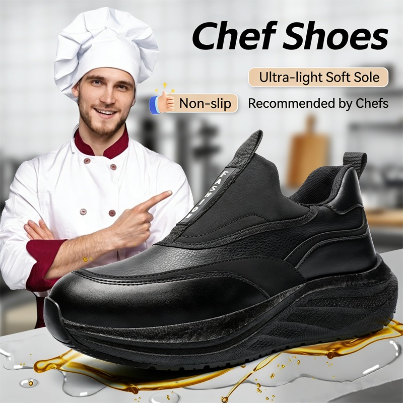 Kitchen Gadgets For Men - Platform men's leather shoes Waterproof anti