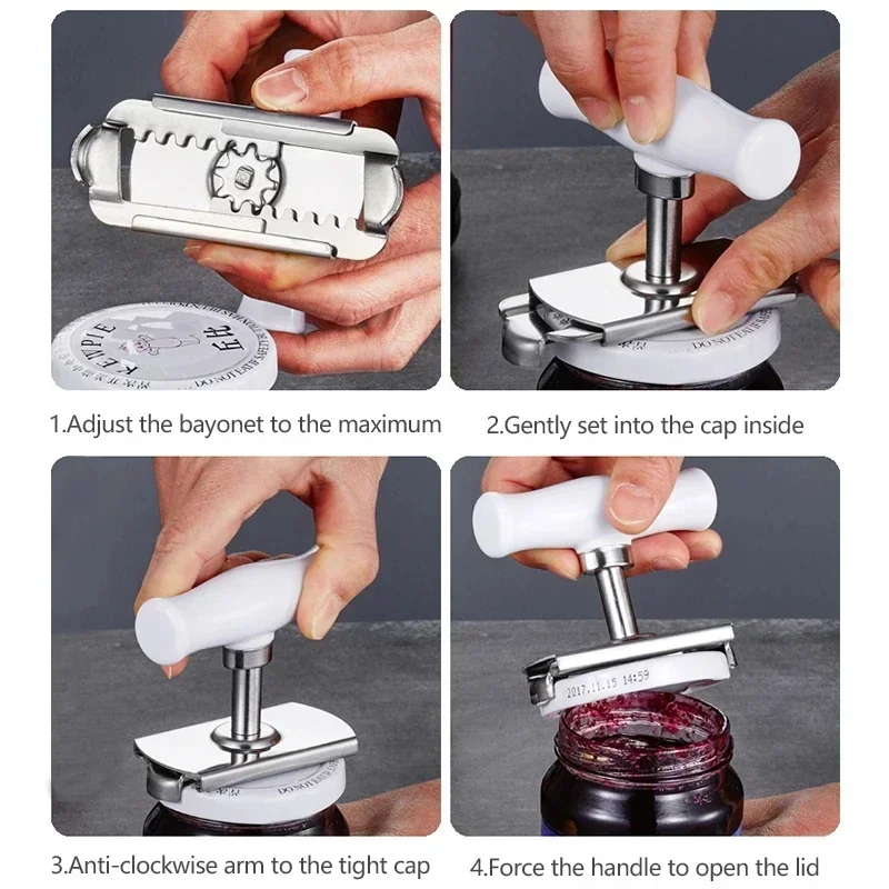 Multi-function Bottle Cap Open - مراجعة Kitchen Gadgets Jar Openers وسعره