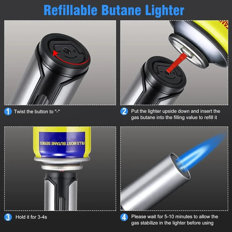 Metal Pen-Style Torch Lighter  - مراجعة Kitchen Gadgets For Men وسعره