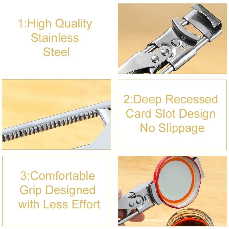 Stainless Steel Kitchen Tools  - مراجعة Kitchen Gadgets Jar Openers وسعره