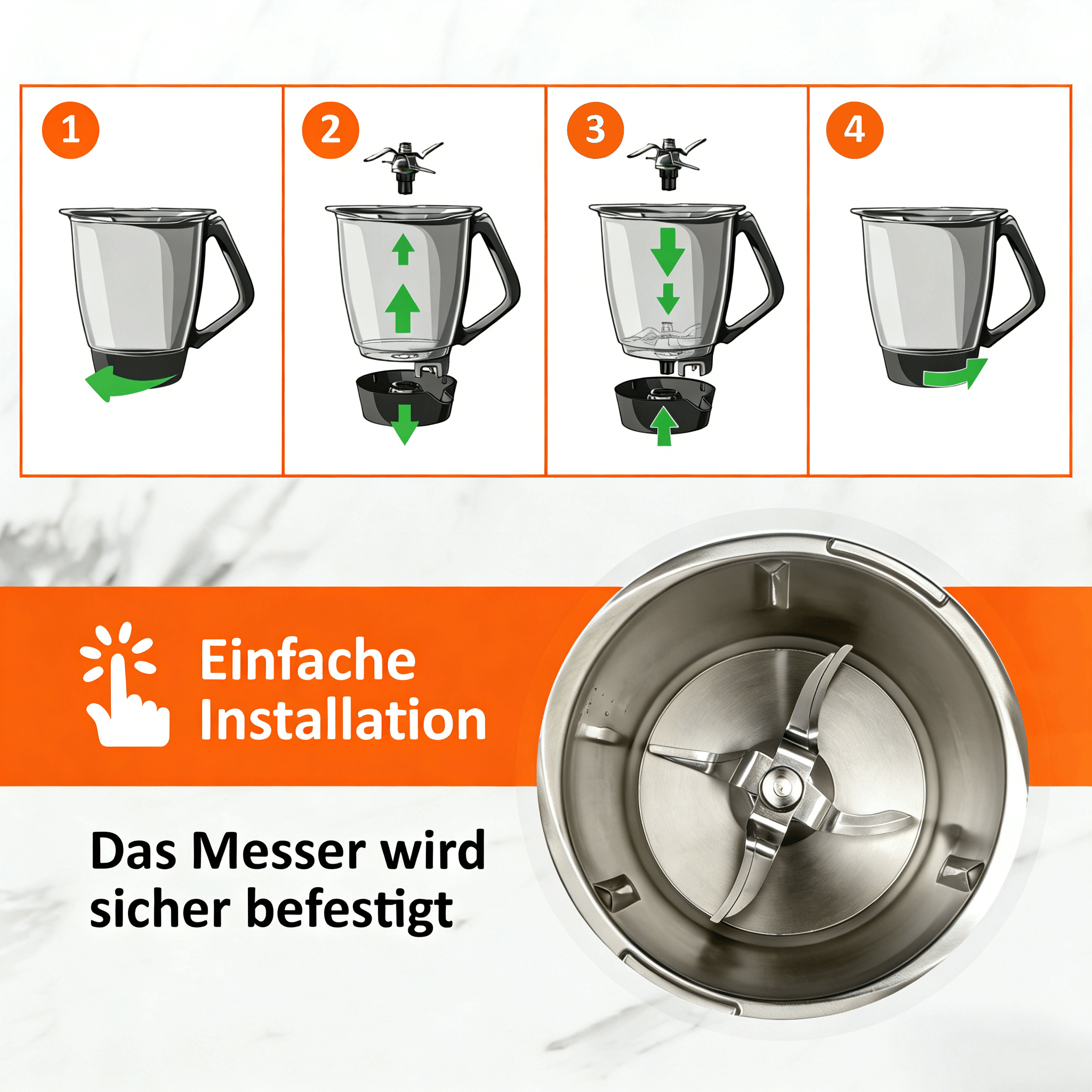 Replacement Blender Blade for  - مراجعة Kitchen Gadgets Thermomix وسعره