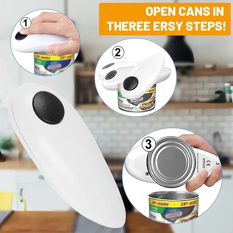 1pc Automatic Can Opener /Manu - مراجعة Kitchen Gadgets Jar Openers وسعره