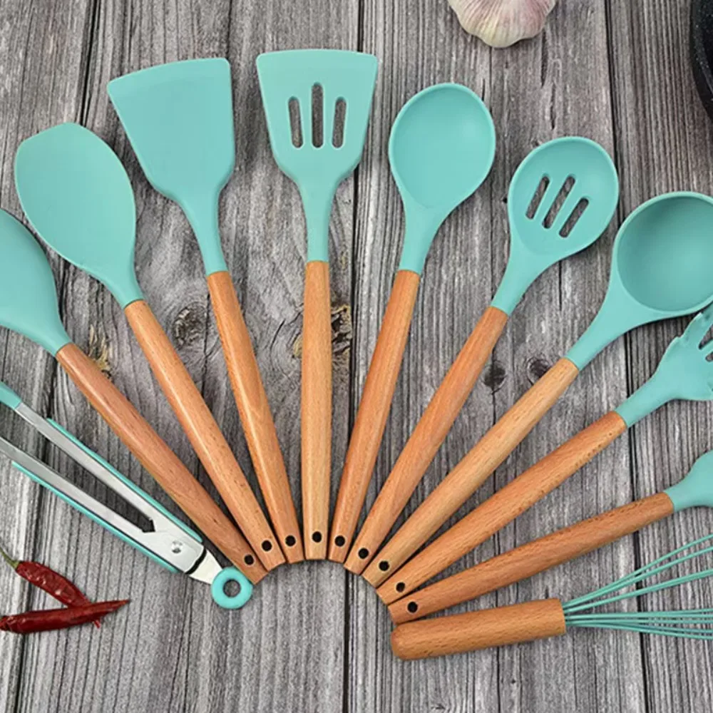 12PC Silicone Non-Stick Cookwa - مراجعة Kitchen Gadgets Under $10 وسعره