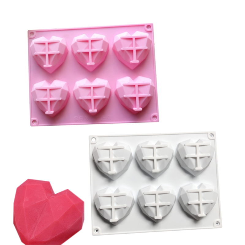 3D 6 Cavity Diamond Love Silic - مراجعة Quality Kitchen Gadgets وسعره