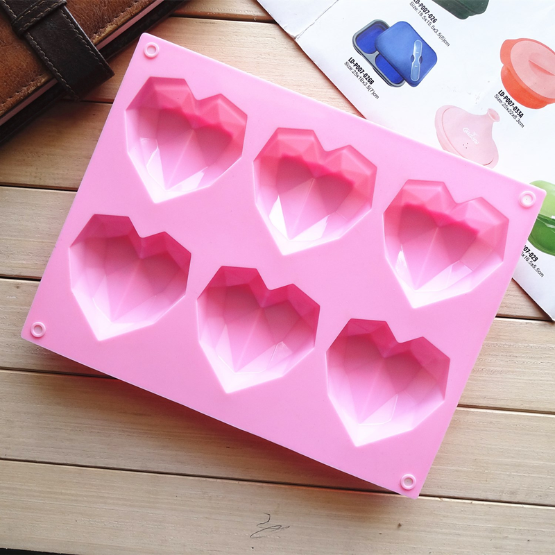 3D 6 Cavity Diamond Love Silic - مراجعة Quality Kitchen Gadgets وسعره