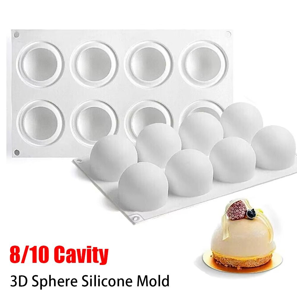 1Pcs 8/10 Cavity 3D Sphere Sil - مراجعة Kitchen Gadgets Under $10 وسعره