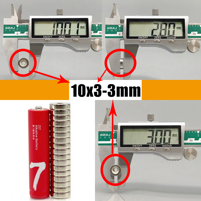 10-1000pcs 10x3-3mm Magnet Rou - مراجعة Kitchen Gadgets Under $10 وسعره