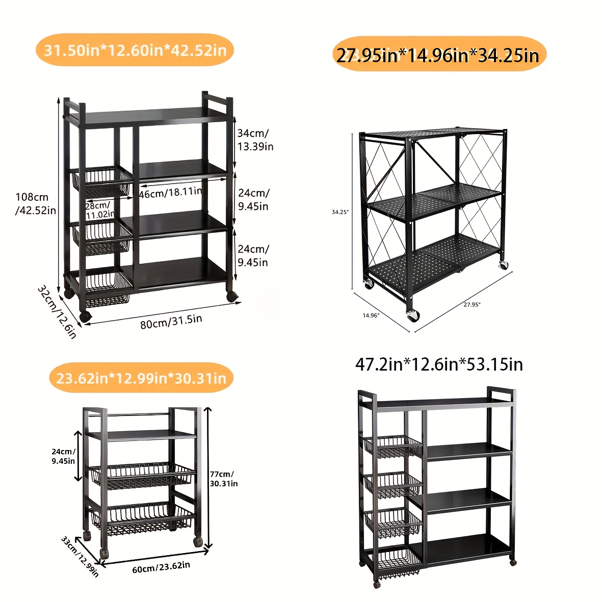 us1pc Movable Storage Rack, Ad - مراجعة Kitchen Gadgets Gift وسعره