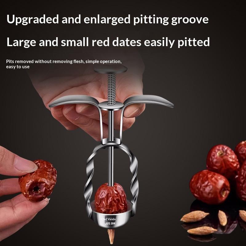 Stainless Steel Red Date Pitte - مراجعة Kitchen Gadgets And Tools وسعره