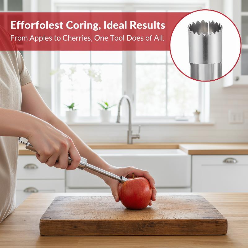 4pcs Fruit Core Remover Cutter - مراجعة Kitchen Gadgets And Tools وسعره