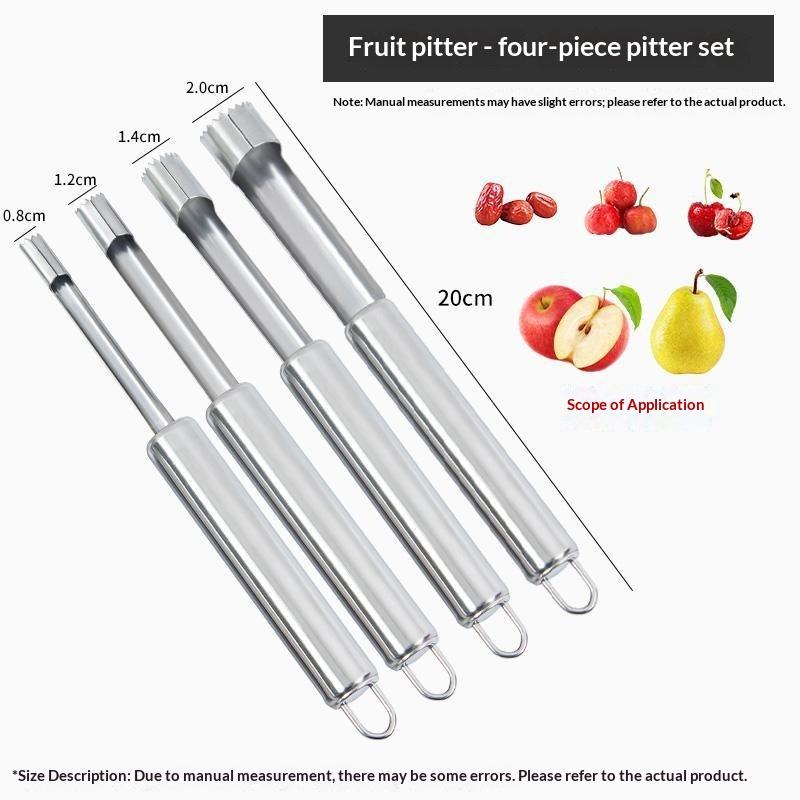 4pcs Fruit Core Remover Cutter - مراجعة Kitchen Gadgets And Tools وسعره