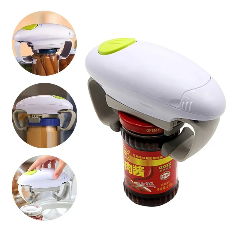 Electric Can Bottle Lid Opener - مراجعة Kitchen Gadgets Jar Openers وسعره