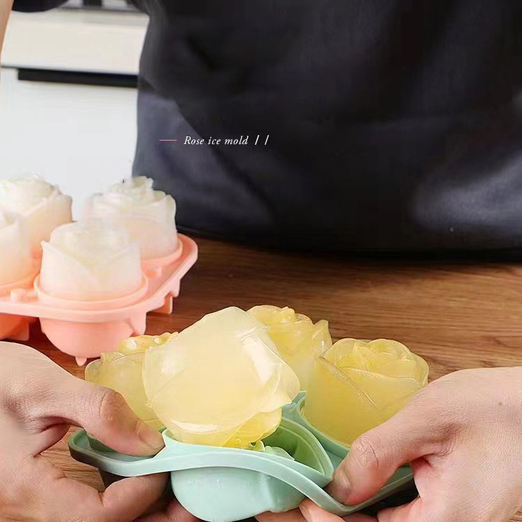 3D Rose Ice Molds 4 Holes Ice  - مراجعة Quality Kitchen Gadgets وسعره