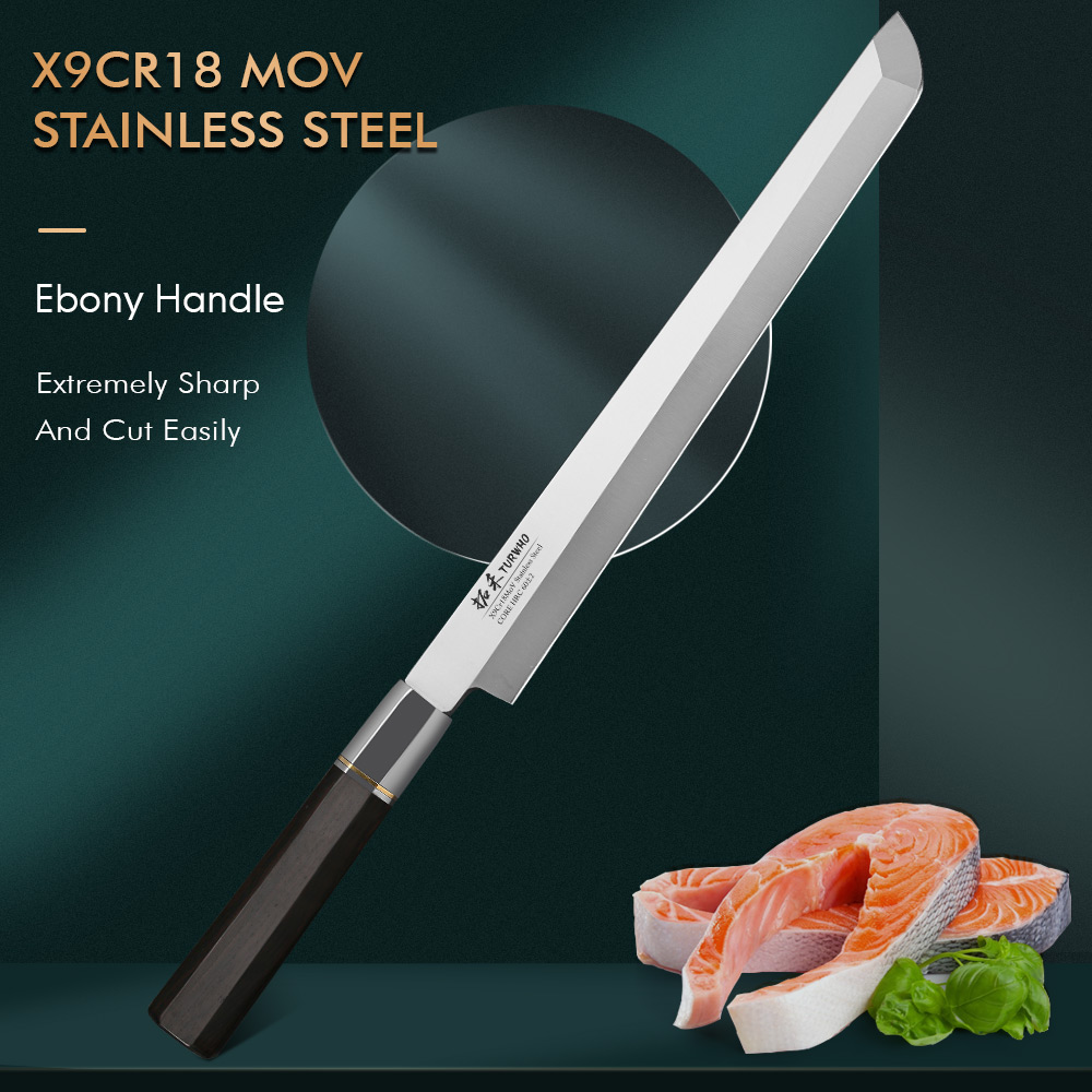 Turwho-Japanese sashimi knife  - مراجعة Kitchen Gadgets Japanese وسعره