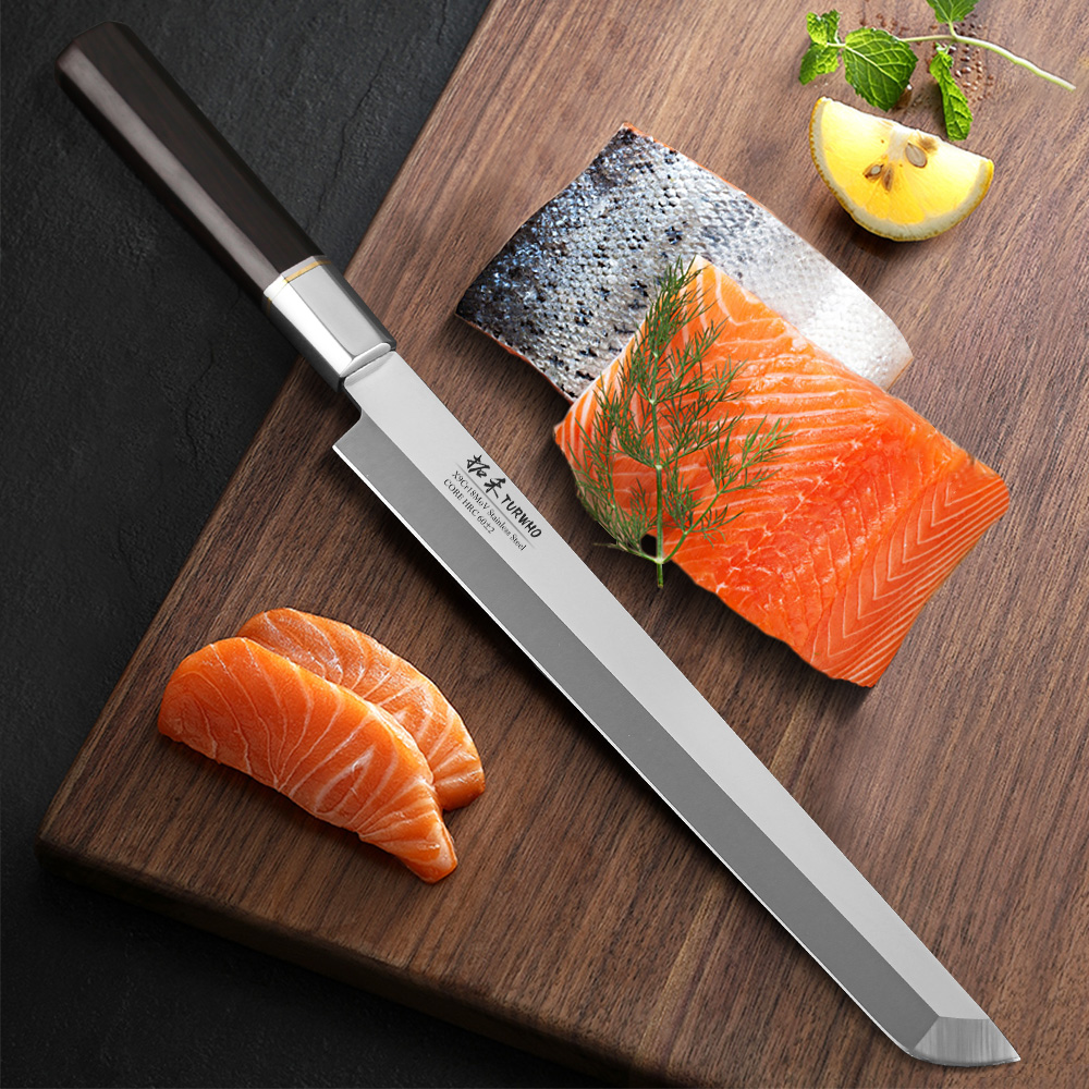 Turwho-Japanese sashimi knife  - مراجعة Kitchen Gadgets Japanese وسعره