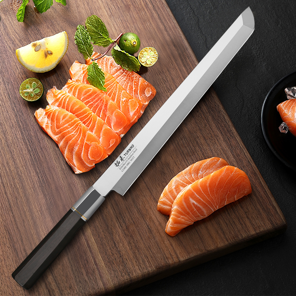 Turwho-Japanese sashimi knife  - مراجعة Kitchen Gadgets Japanese وسعره