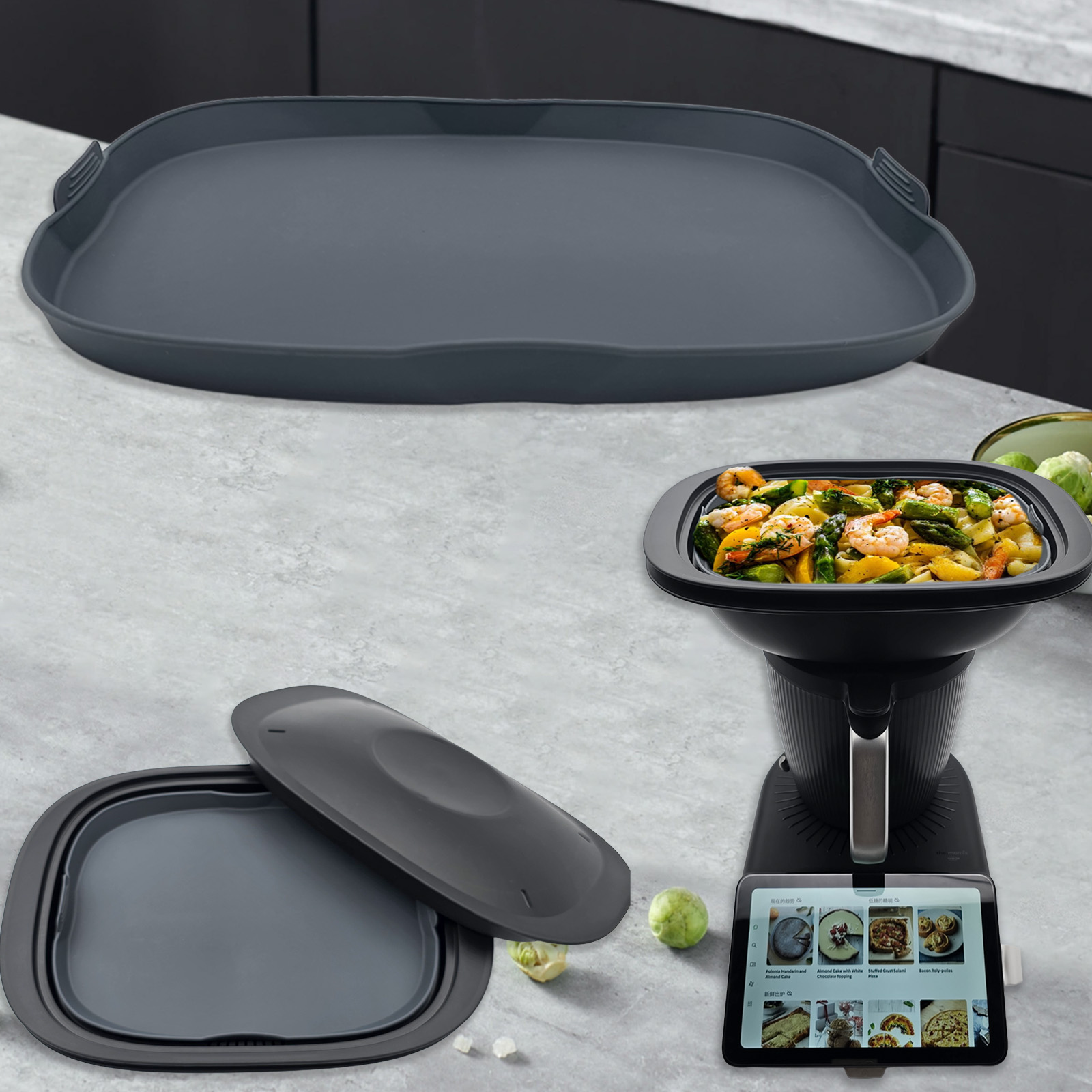 Silicone Steamer&Baking Dish f - مراجعة Kitchen Gadgets Thermomix وسعره