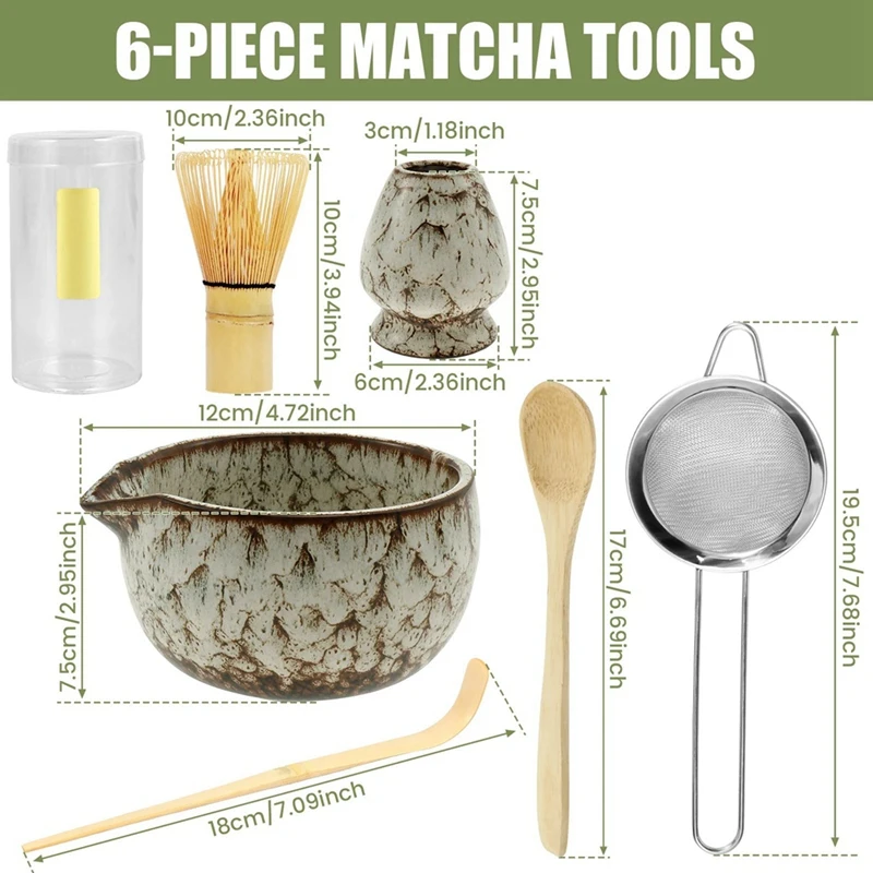 6 Pcs Matcha Whisk Set Elegant - مراجعة Kitchen Gadgets Japanese وسعره