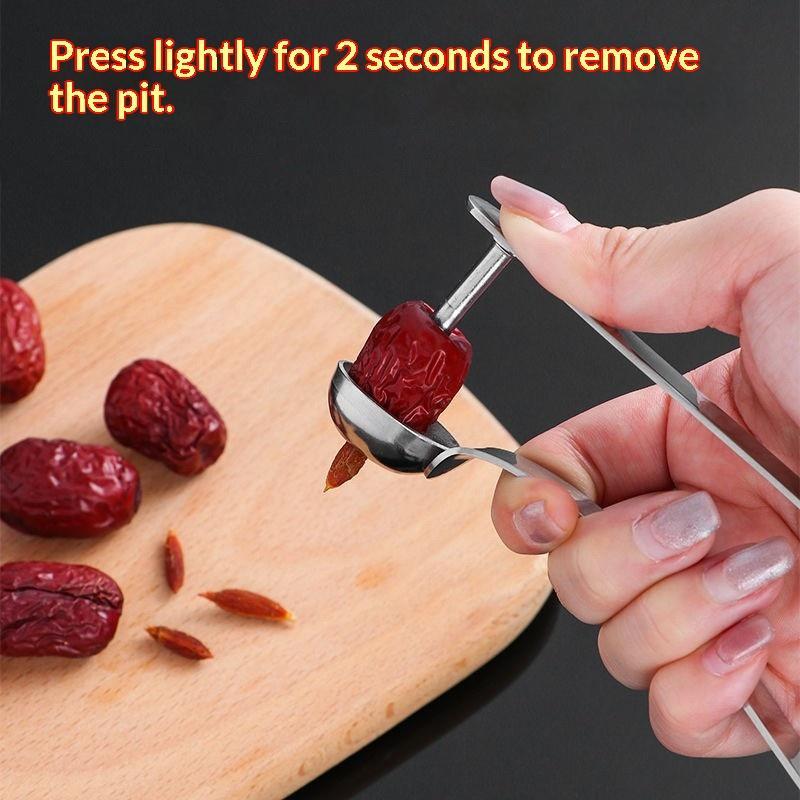 Stainless Steel Red Date Pitte - مراجعة Kitchen Gadgets And Tools وسعره