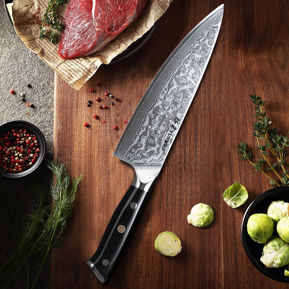 TURWHO 8 Inch Japanese Chef Kn - مراجعة Kitchen Gadgets Japanese وسعره