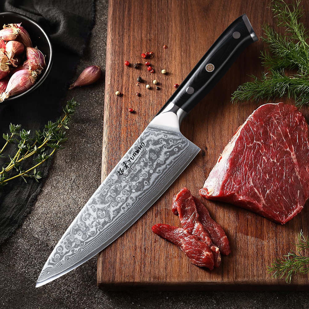 TURWHO 8 Inch Japanese Chef Kn - مراجعة Kitchen Gadgets Japanese وسعره