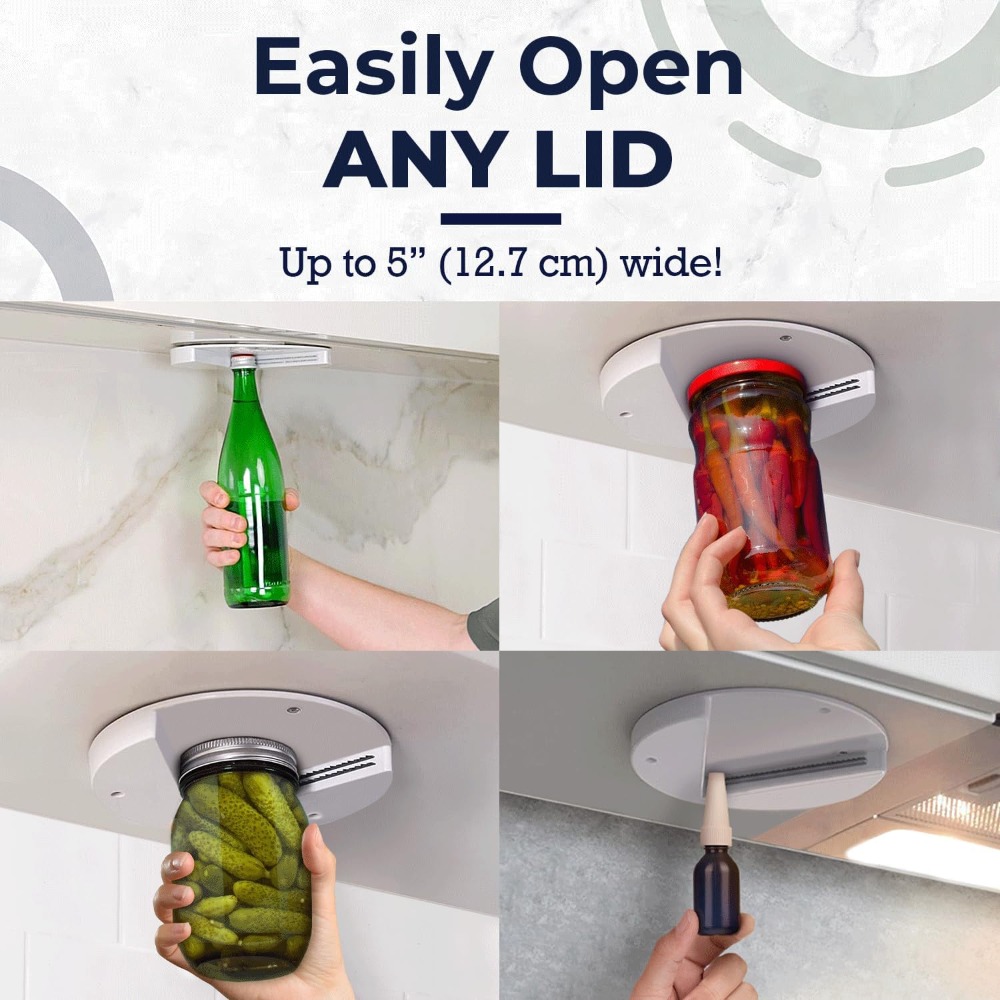 1pc Under Cabinet Jar Openers  - مراجعة Kitchen Gadgets Jar Openers وسعره