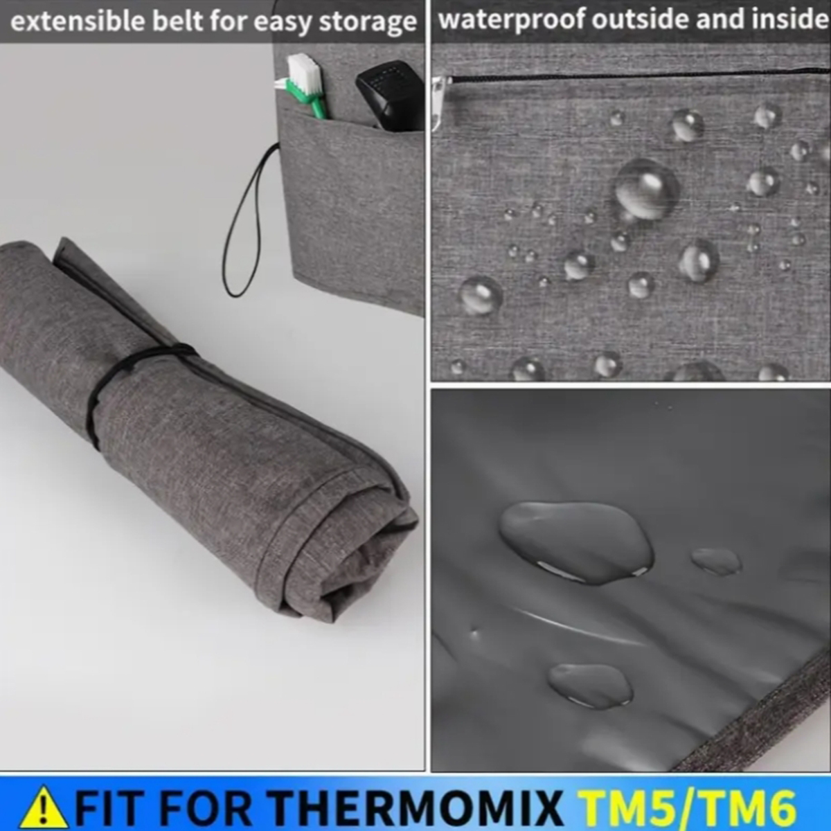 Grey Oxford cloth Thermomix TM - مراجعة Kitchen Gadgets Thermomix وسعره
