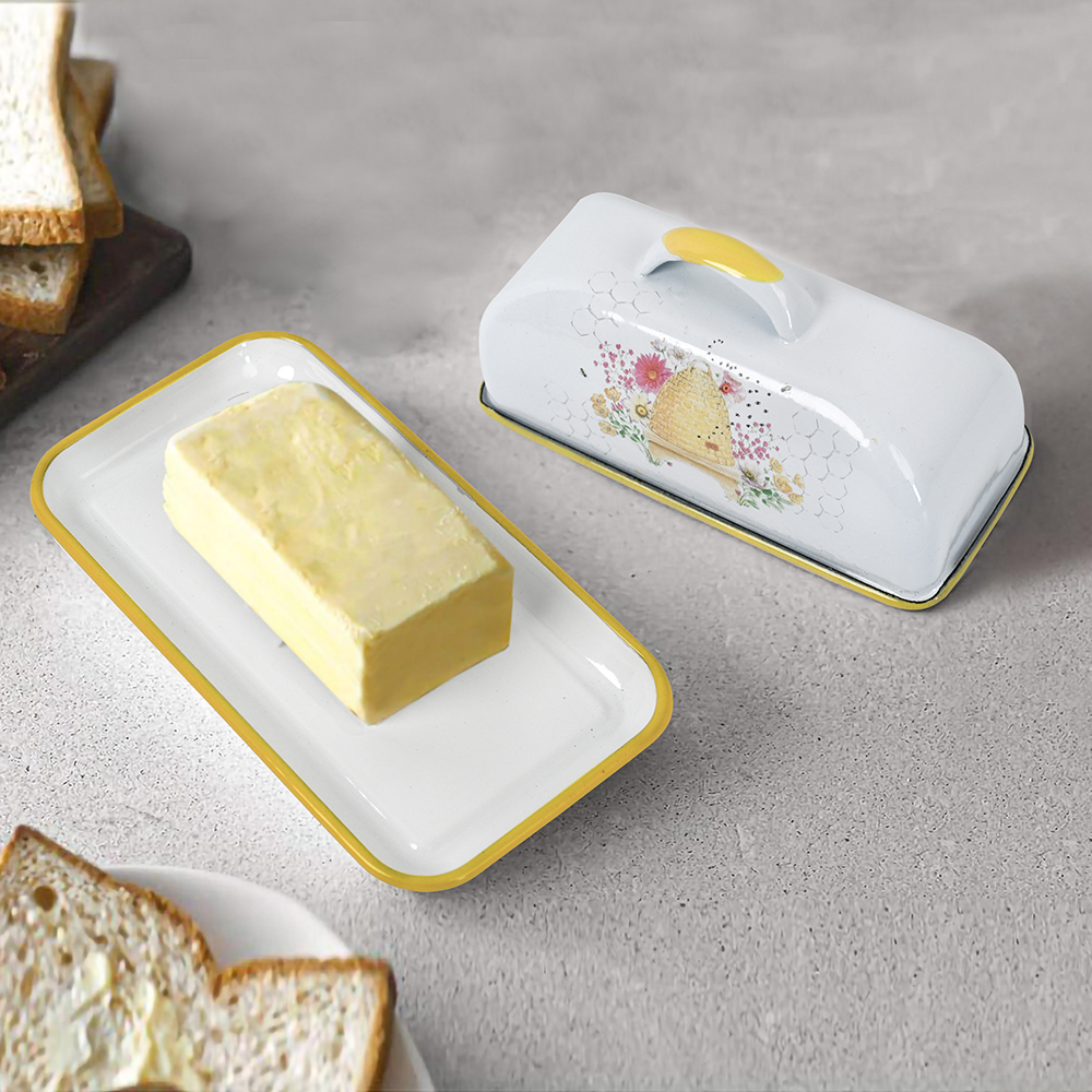 Menschy Enamel Butter Dish Che - مراجعة Quality Kitchen Gadgets وسعره