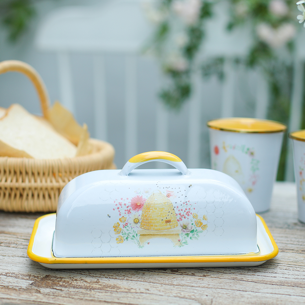 Menschy Enamel Butter Dish Che - مراجعة Quality Kitchen Gadgets وسعره