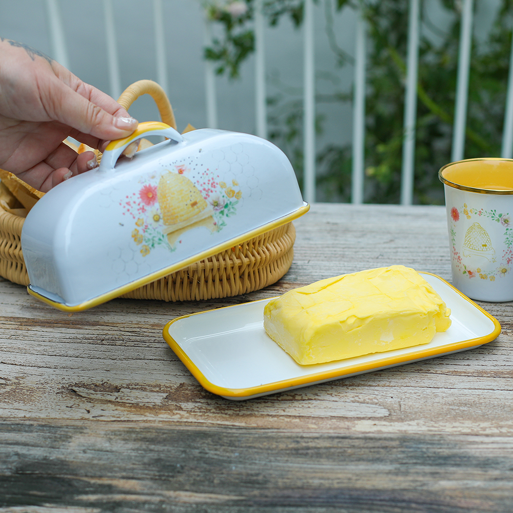 Menschy Enamel Butter Dish Che - مراجعة Quality Kitchen Gadgets وسعره