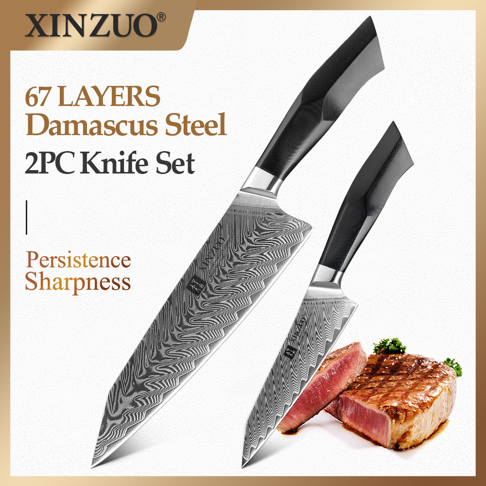 XINZUO 2PCS Kitchen Knives Set - مراجعة Kitchen Gadgets For Chefs وسعره
