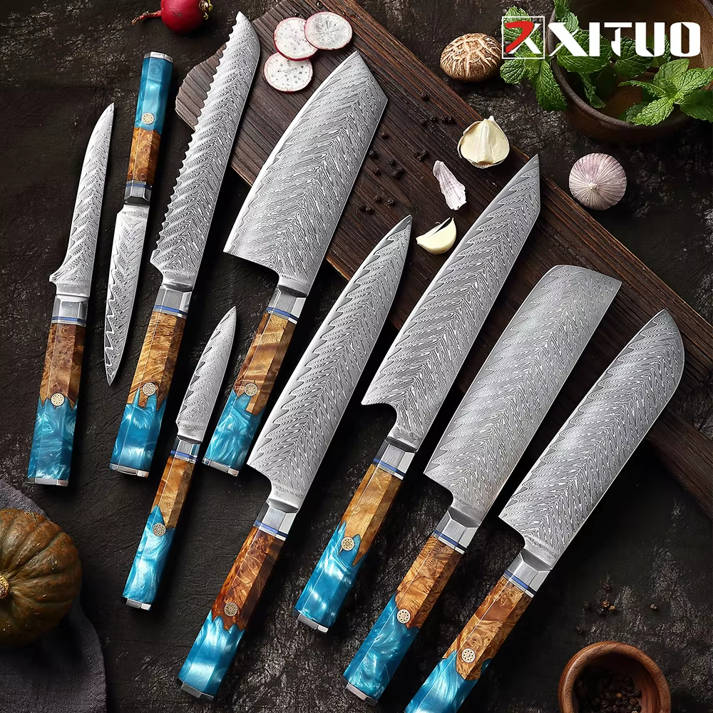 Japanese 67-Layer Damascus Ste - مراجعة Kitchen Gadgets Japanese وسعره